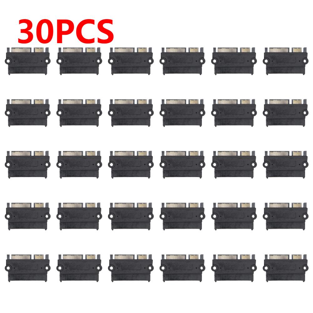 1-30PCS SATA Male To Female Power Data Converter 22Pin 7+15 Male To Female SATA To SATA Converter SATA To SATA Adapter