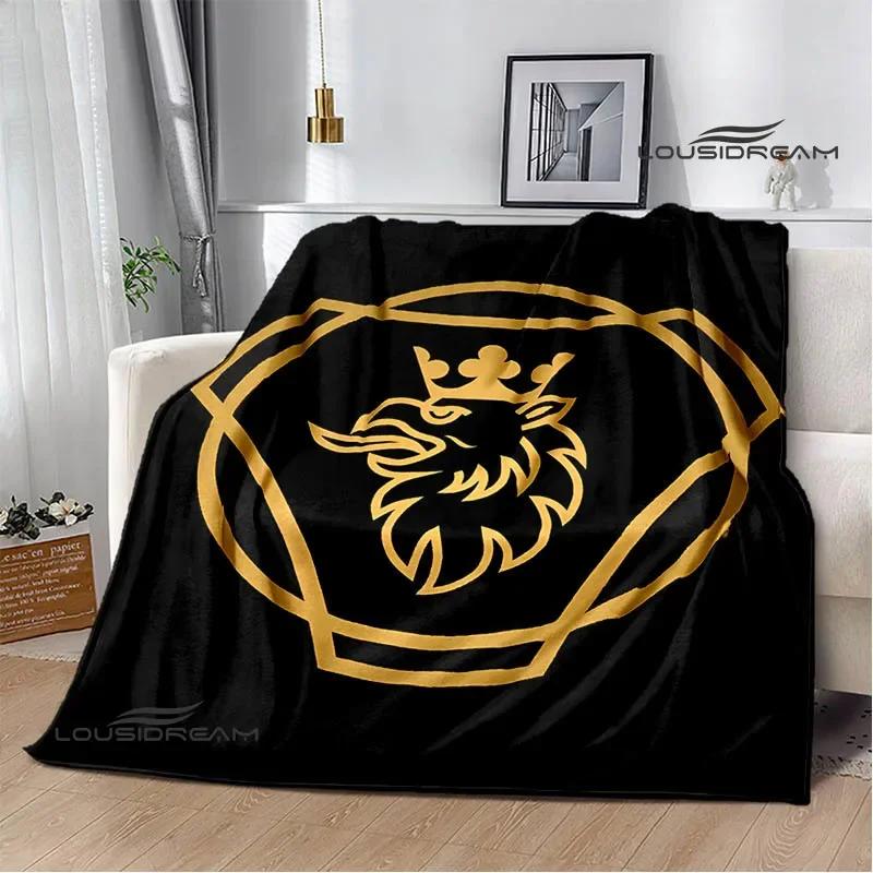 3D S-Scania Truck Printed Blanket Picnic Blanket Warm Flannel Blankets Home Bed Linings Blankets for Beds Birthday Gift