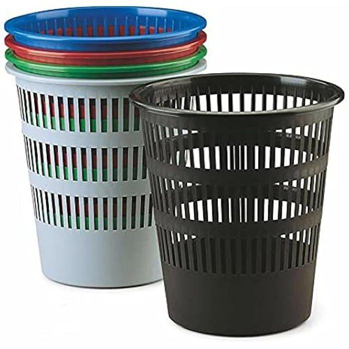 Poubelle - Faibo - 12 l - Polypropylène - Grille - Dimensions 295 x 275 mm
