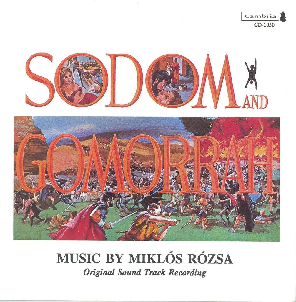 CD MIKL?S R?ZSA - Sodom & Gomarrah  Non Japan Soundtracks & Musicals Used