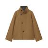 2026 Womens Stand Collar Reversible Jacket Slim Fit Vintage Short Coat Casual Commute Street Style