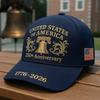 American Anniversary Baseball Cap, Men's and Women's Polyester Digital Printing Sun Hat Small Batch