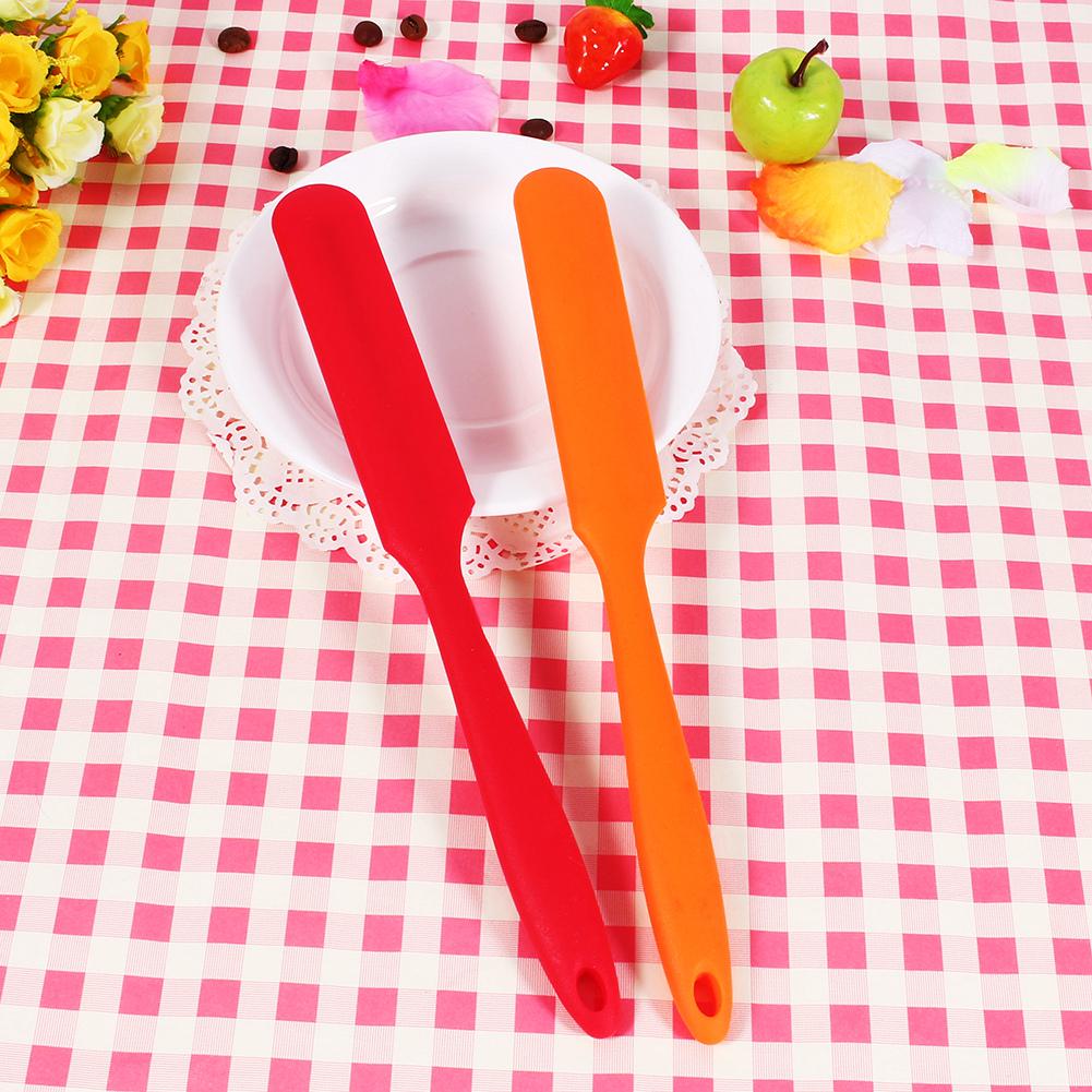 Brush Scraper Silicone Kitchen Cake Cream Butter Spatula Mixing Batter Scraper Brush Handle Silicone Baking Cook Tool Spatula