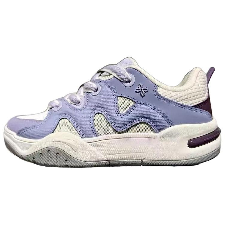 

Anta Slip Resistant Abrasion Resistant Low top Skateboard Shoes Women s 122448061R-1 38