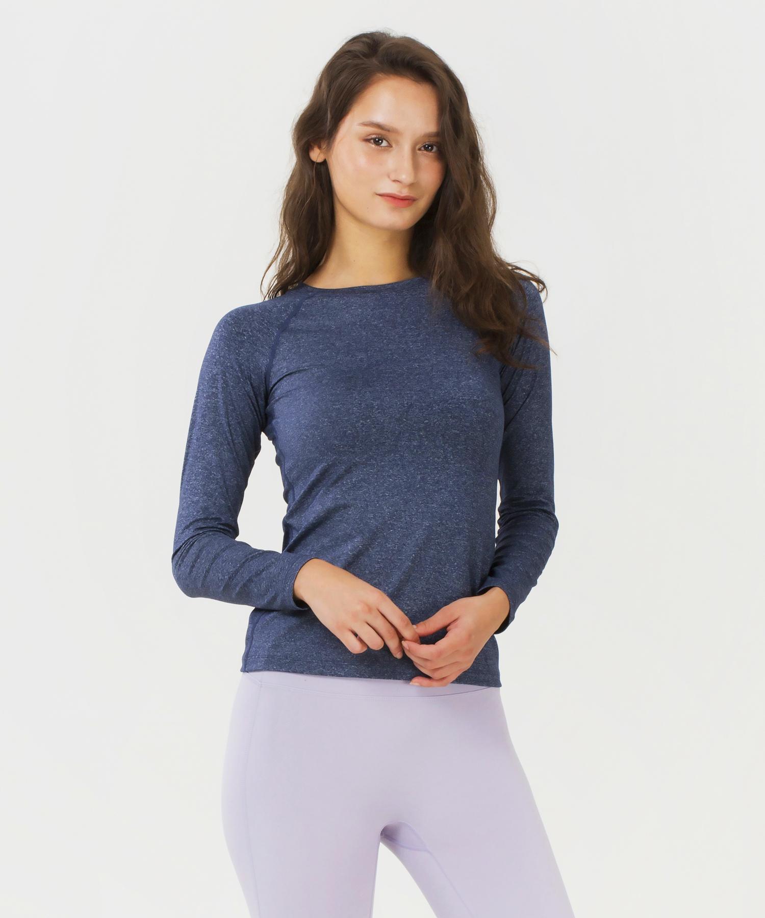 Reina Mora Basic Long Sleeve Navy Navy/S-44-44 Class (T040)