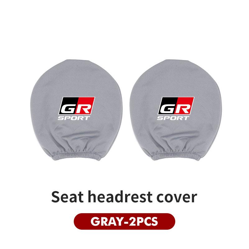 Car Headrest Cover Dustproof Cover Front Seat Head Rests Interior Accessories For Toyota GR Sport Gazoo Racing Yaris 86 Corolla
