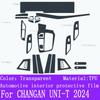 For CHANGAN UNI-T 2024 Gearbox Panel Navigation Automotive Interior Screen Protective Film TPU Anti-Scratch Sticker