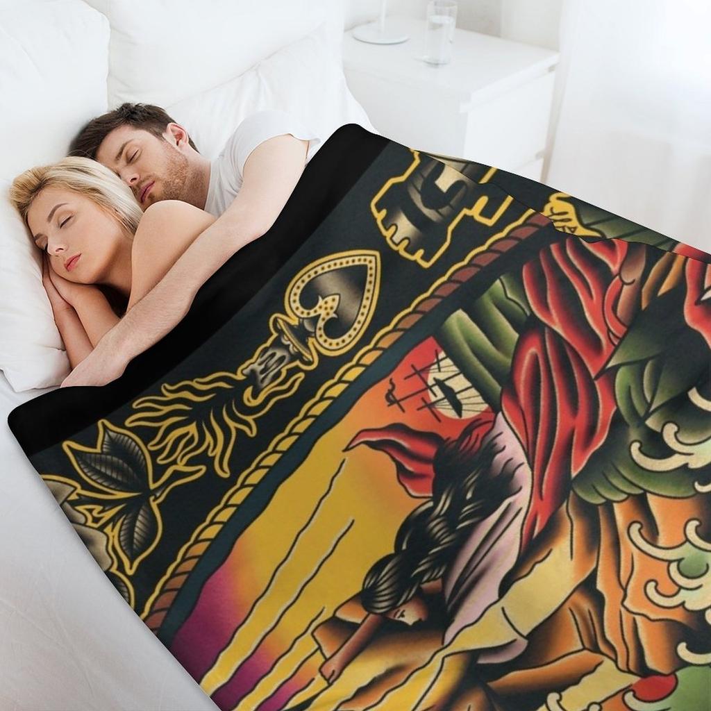 Rock of Ages watercolor ((horizontal version)) Throw Blanket Moving Extra Large Throw Tourist Furry Blankets