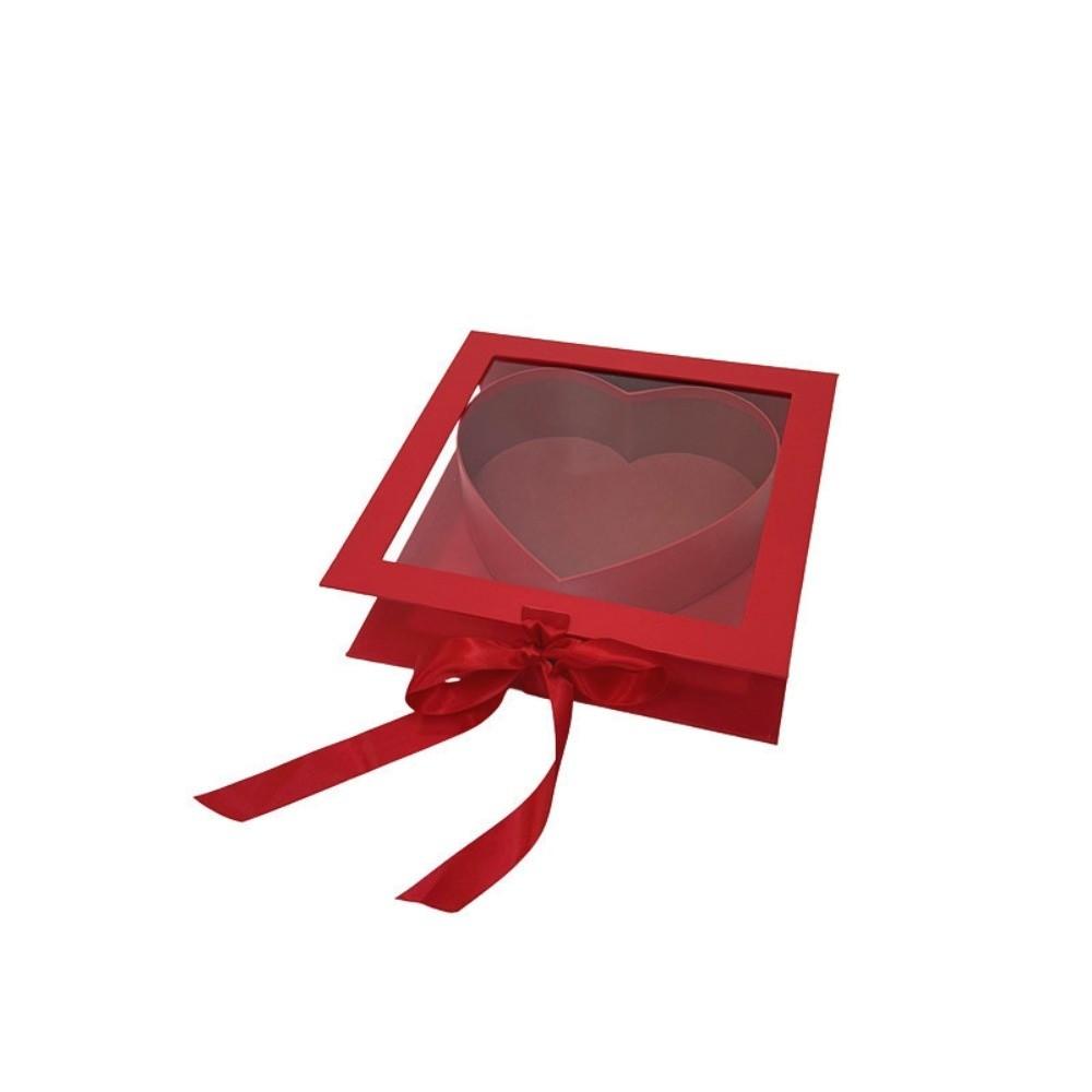 Transparent Window Mother s Day Gift Box Elegant Flower Display Box Father s Day Gift