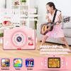Digital 1080P HD Recording 8x SD Card Continuous Mini Video Birthday Educational Suitable for Easy Operation with Japanese Instructions Kids' Camera,
