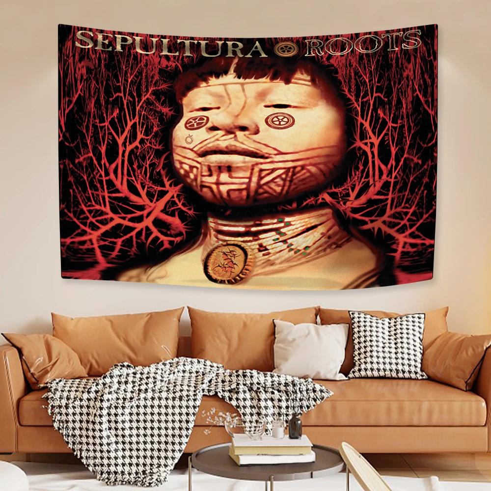 Brazil Death Metal Band Tapestry Sepulturas Rock Music Flag Home Decor Bedroom Dorm Background Cloth Concert Banner Fans Gift