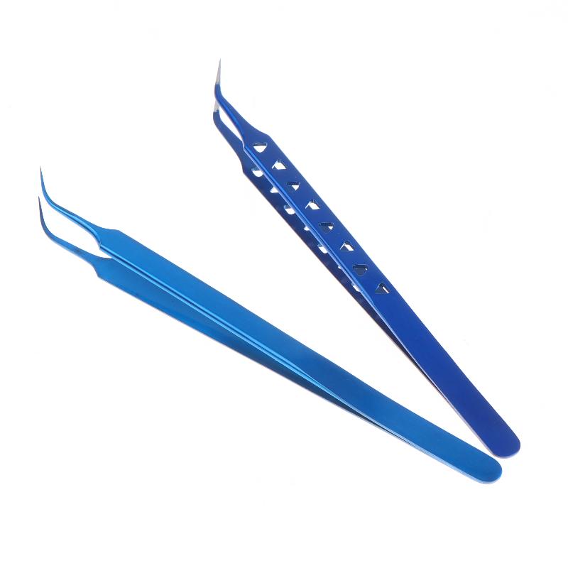 Aac-15 Stainless Steel Tweezers For Phone Repair High Precision 8 Hole Heat Dissipation Flying Wire Spot Welding Clip