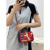 Bag Niche Design Women'S Bag Cartoon Embroidery Contrasting Color Handbag Women'S Creative Shoulder Messenger Bag Small Bag