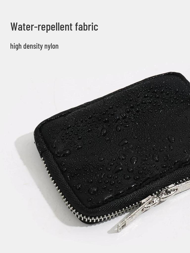 Kompakter RFID Münz-, Karten- und Schlüsselhalter - Diebstahlsicher, einfarbiges Design