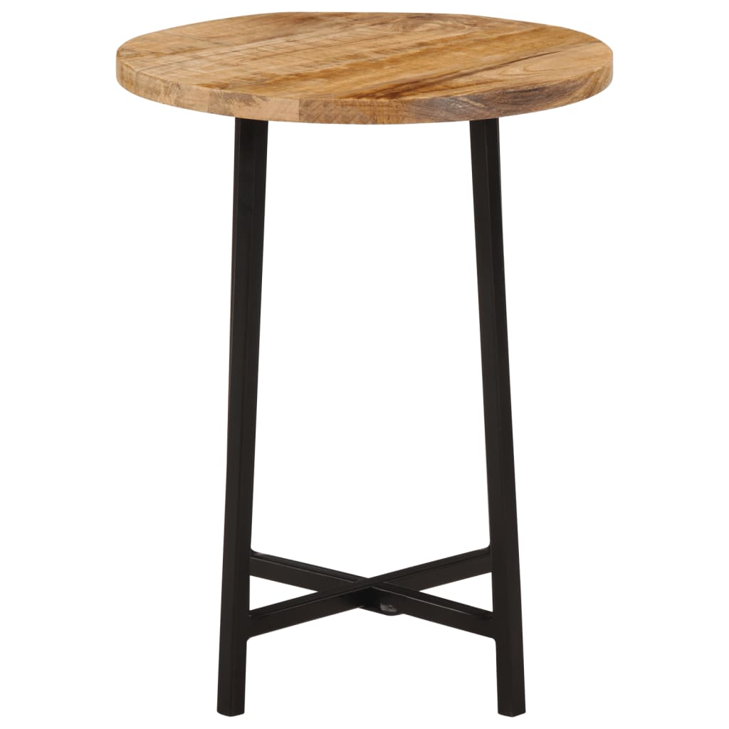 Coffee Table 35 X 35 X 45 Cm Solid Mango Wood and Iron
