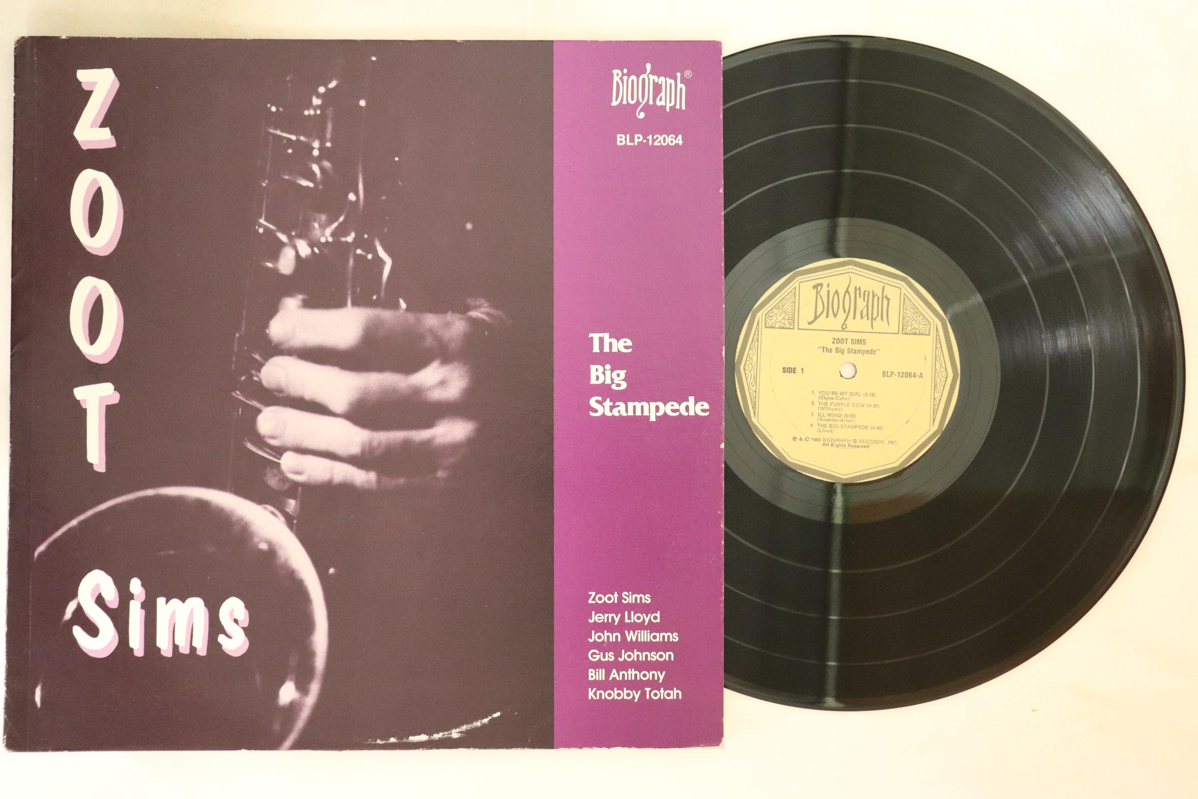

LP Record ZOOT SIMS Big Stampede BLP12064 BIOGRAPH 1980 US Jazz Used