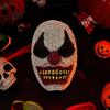 Clown Cosplay Mask Halloween Rhinestone Mask, Creepy Joker Full Face Sparkling Scary for Masquerade Costume Party