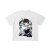 260 GSM Double Yarn 32 Count 100% Cotton Demon Slayer V98 Kanao Print Unisex Heavy Cotton T Shirt