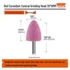 Electric Drill Grinder Head - Brown Corundum Cylindrical/Conical 6mm Polishing Tool.