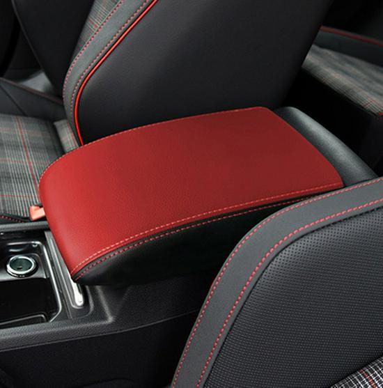 Golf 8 Central Armrest Box Leather Protector Cover (21st Gen)