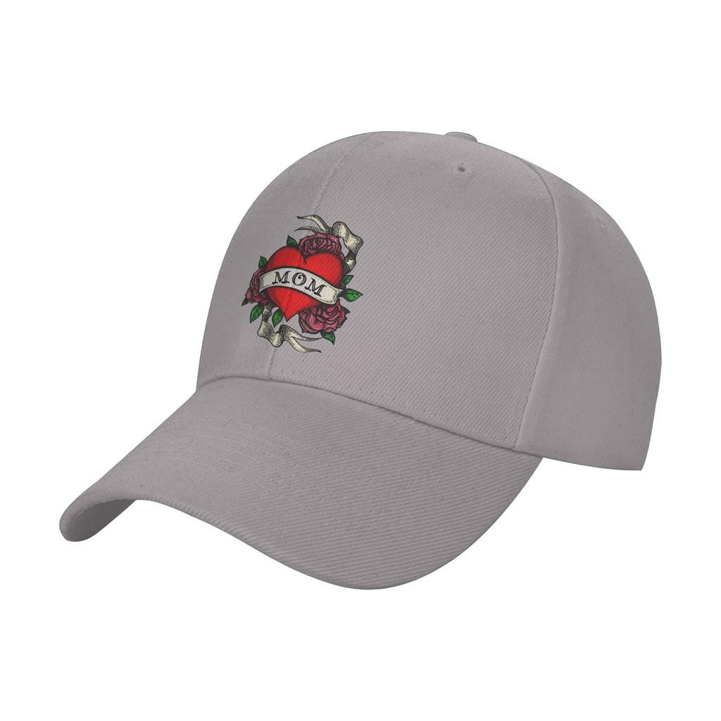 Traditional Mom Loving Heart Tattoo Sun Baseball Cap EdHardys Summer Trucker Hat For Unisex Adult Hiking Fishing Baseball Caps