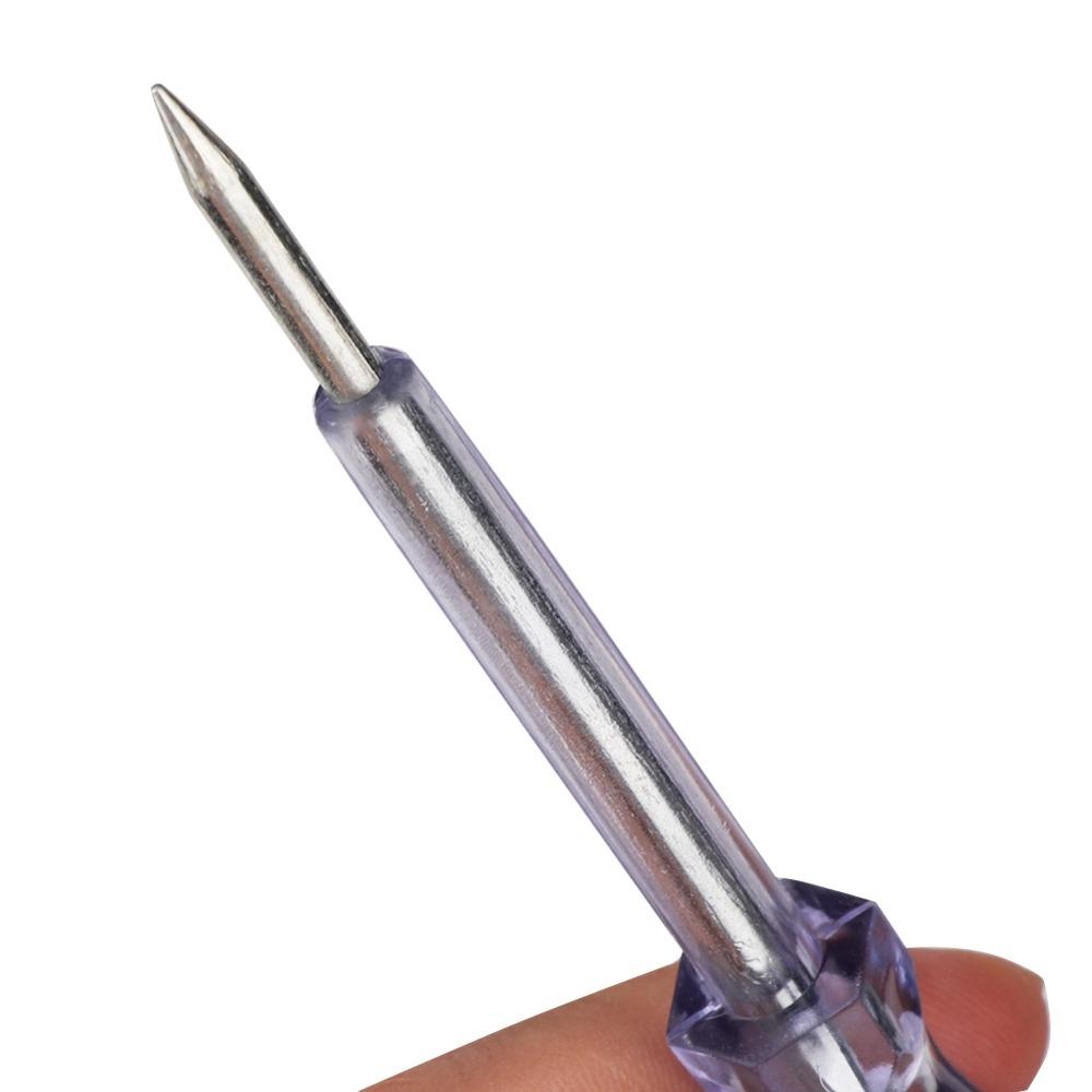 Transparent Housing Circuit Voltage Tester Pen DC 6-24V Car Circuit Tester  Auto Electrical Repair