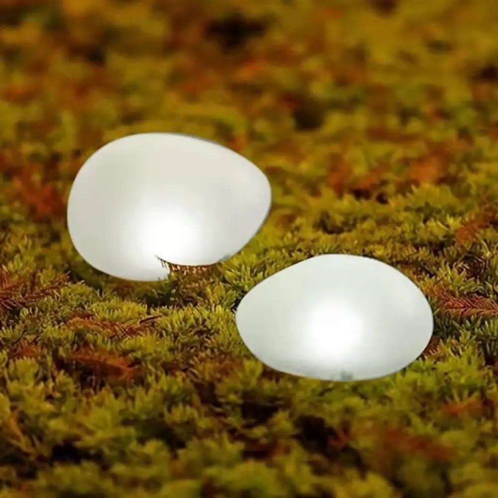 LED Frosted Glass Ground Lamp Solar Powered Solar Powered Rock Light Solar Stone Light Yard
