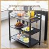 Miling Nordic 3-Tier Rolling Kitchen Storage Rack