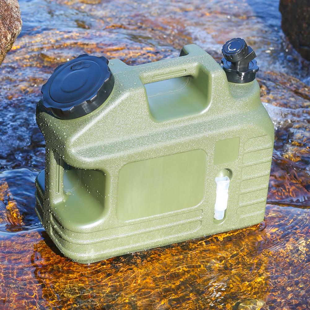 13L Water Storage Container Leak-Proof Portable Water Tank Large Capacity Drinking Water Bucket for Vehicle Car Camping