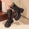 Ankle Boots for Women Flats Platform Fashion Winter Shoes  New Walking Goth Chelsea Boots Trend Buckle Gladiator Mujer Botas