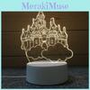 Sky Castle Heart Balloon 3d Night Light Creative Table Lamp Birthday Gift Nordic Style