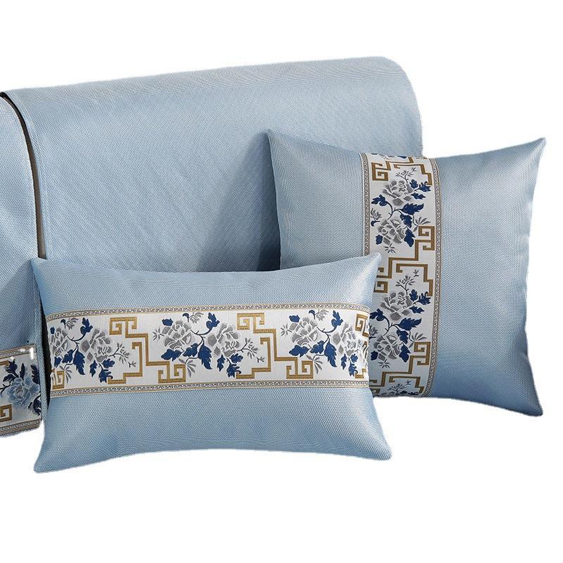 New Chinese Style Sofa Cushion Summer Four Seasons Non-Slip Solid Wood Three-Seat Cushion Summer High-Grade Rosewood Cover Backrest Towel