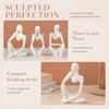 3pcs Lightweight Resin Figurine 5in Abstract Sculpture Creative Art Collectible  Home Decor