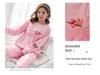 Women's Long-Sleeve Flannel Pajamas - Cute Cartoon Coral Fleece Set for Fall & Winter