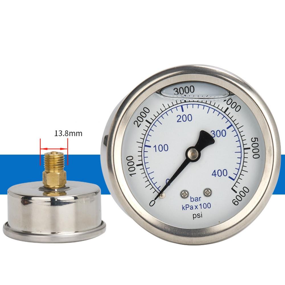 1pc Pressure Washer Pressure Gauge Dual Dial Design Pressure Gauge For Pressure Washers Accesso 0-3500PSI 0-6000PSI 0-10000PSI