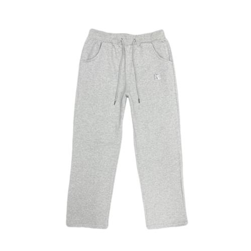 Nubelleumieleu Double Logo Wide Pants Gray