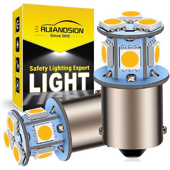 

Ruiandsion 2pcs 1156 7506 BA15S LED Bulb 6V Super Bright 5050 8SMD Chipset LED Replacement Bulb for Reverse light Turn signal light Tail 12V теплый белый