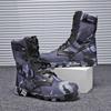 Large Size Men's Tall Boots High Top Lace-Up Field Combat Boots Camouflage Fashion Hiking Boots