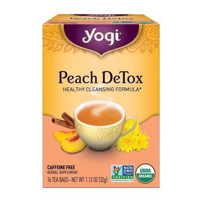 Peach DeTox Tea Caffeine Free, 16 Tea Bags