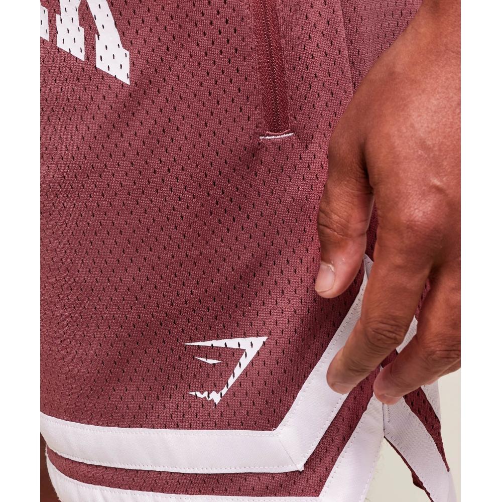 Gymshark Varsity Mesh Shorts Washed Berry Pink A6a8e Kcps