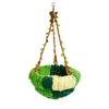 Amaca-Casetta Sospesa per Uccelli con Morbido Design in Peluche Nido Multifunzionale per Pappagalli per Riposo Gioco Attività in Gabbia Confortevole