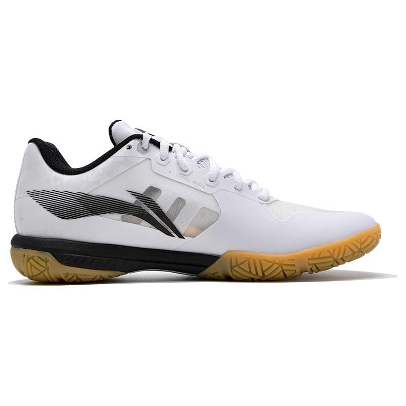 Li Ning Shadow Pro Non-Slip Durable Low-Top Badminton Shoes Unisex Shoes Black White AYAT013-2