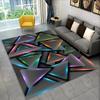 3D Geometric Illusion Area Rug Abstract Modern Carpet for Living Room Bedroom Kids Play Room Non-Slip Floor Mat