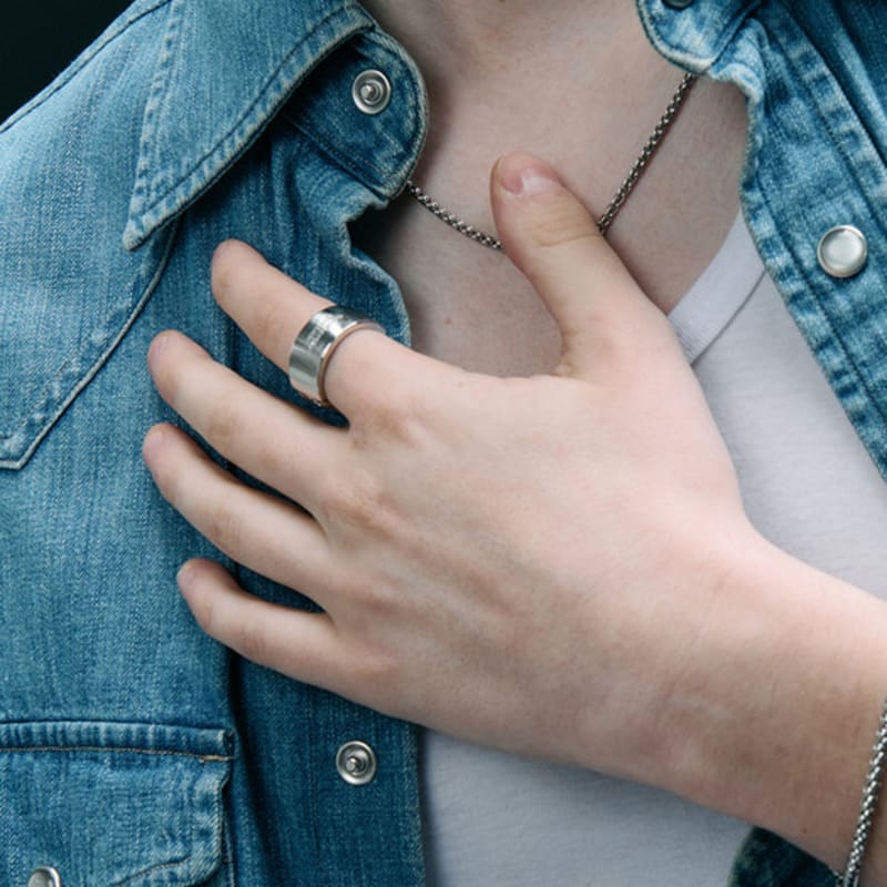 VINTAGE HOLLYWOOD Matte Classic Bold Chain Ring_VH2533RI071M