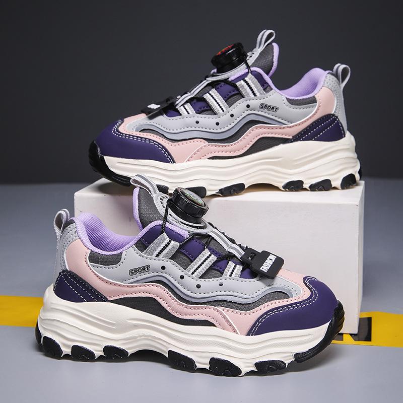 

Женская обувь Panda 2025 весна новая детская обувь для пап средних и больших детей сетчатая обувь дышащая спортивная обувь нескользящая повседневная 39