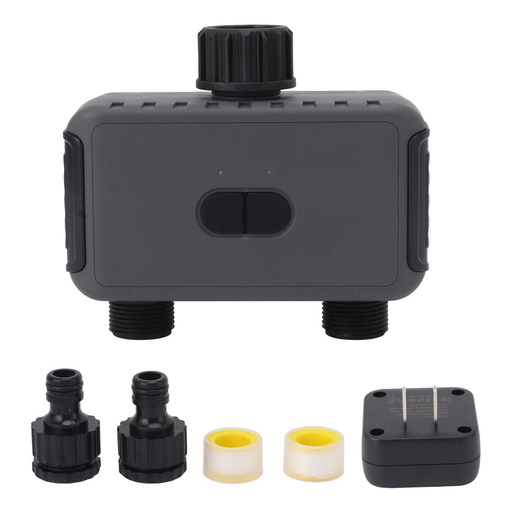 Smart Water Timer 2 Outlets WiFi Sprinkler Hose Timer with APP Control Timing Irrigation Mode Hose
