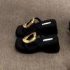 2025 New Summer Chunky Women Slippers Fashion Metal Decoration Casual Rome Style Female Platform Thick Heel Sandals