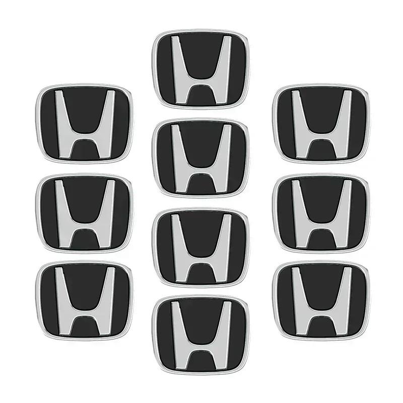 5pcs/10Pcs Car Emblem Remote Key Stickers Badge For Honda Civic Fit Jazz Accord CRV HRV City Odyssey Passport Pilot Vezel
