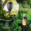 Outdoor Solar Flame Lights - 6 Pack Waterproof Solar Torch Light, Solar Flickering Flame Light For Decor, Garden, Patio, Paths