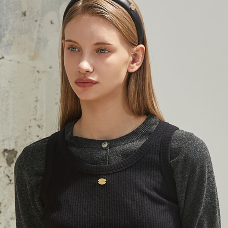 ANOETIC ANC NEW LEATHER HAIR BAND_BLACK